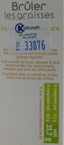 Aqua Ligne Bruler les Graisses